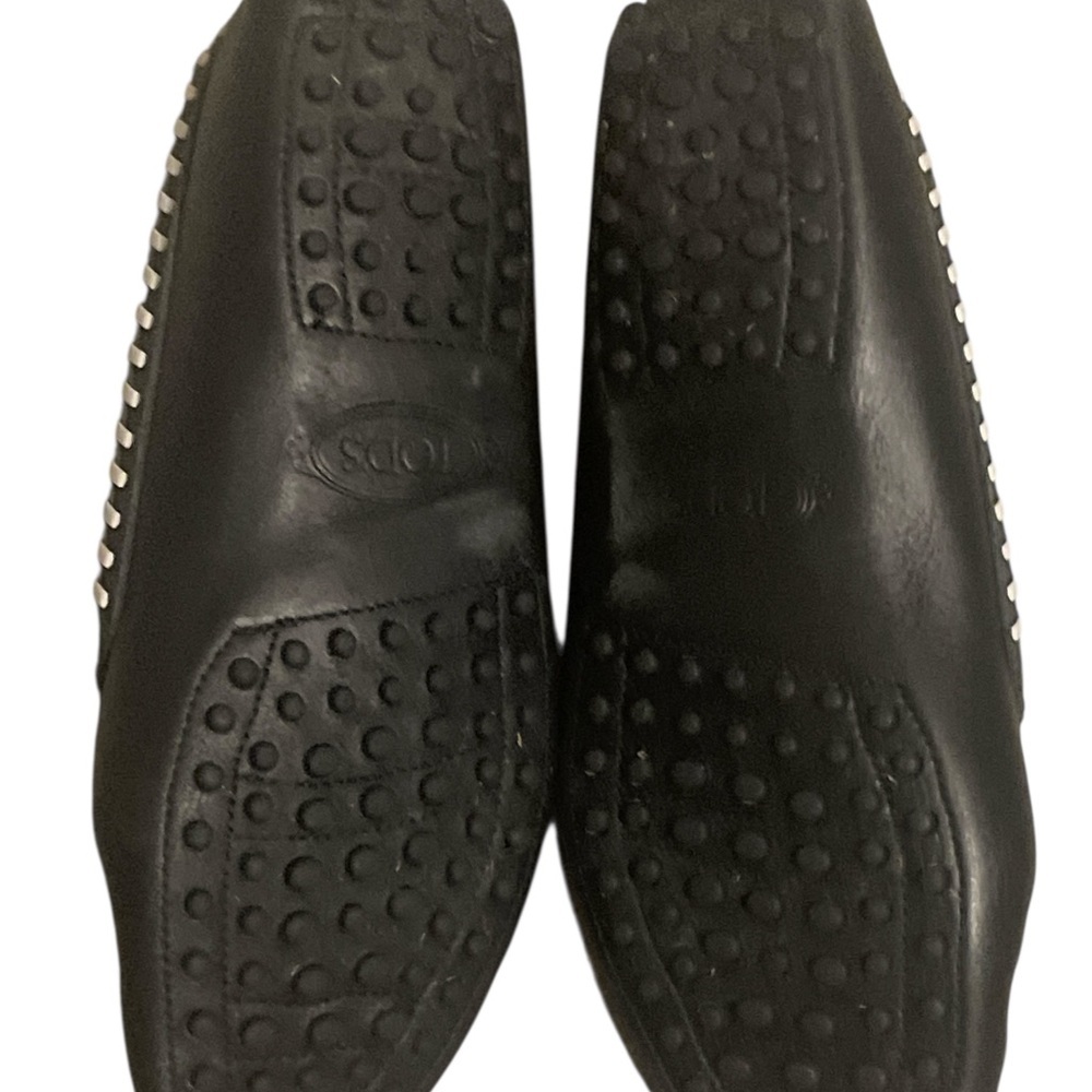 TODS Black and White Women's Loafers - Picture 4 of 7